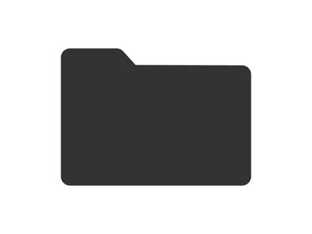 シンプルなフォルダのアイコン アイコン,カラー,図形,シンプル,オシャレ,イラスト,ベクター,フォルダ,フォルダ整理,保存のイラスト素材