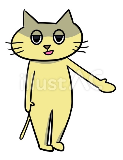 悪いことを考えている猫