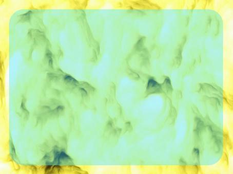 ふちどり付きスモーク柄フレーム＿05 スモーク,ふちどり,枠,デザイン,アレンジ,横長,横型,フレーム素材,1枚,透過のイラスト素材