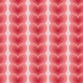 ハートラインストライプ 2月14日,2月,冬,バレンタインデー,イベント,ハート,模様,縦縞,ライン,デザインのイラスト素材