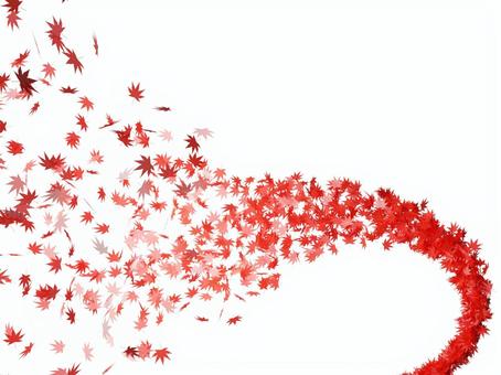幻想的に舞うもみじの葉・背景透過 もみじ,紅葉,葉,舞う,エフェクト,吹雪,秋,落ち葉,きれい,美しいのイラスト素材