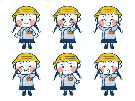 Illustration, people, children, chipping, 