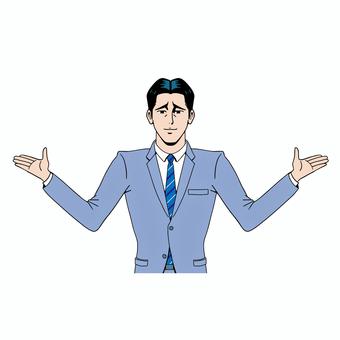 日本商人陷入困境, JPG, PNG 和 EPS 日本商人陷入困境, 美國漫畫, 業務, 白領, JPG, PNG 和 EPS