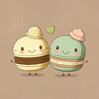 Macaron-chan, JPG Macaron-chan, macaroon, tiny, fashionable, JPG