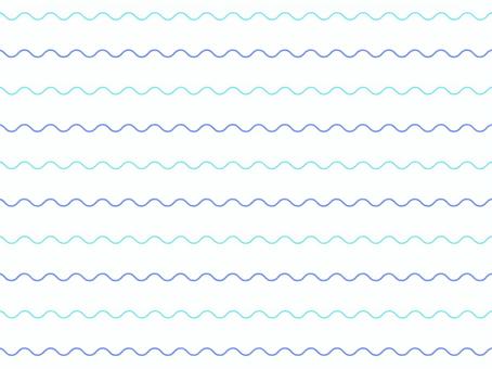 ブルーの波線パターン背景
