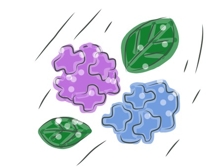 閃光繡球花, 绣球, 手绘, 闪光, JPG 和 PNG