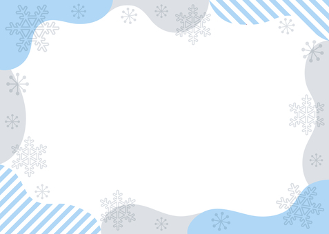 流体シェイプの背景18_D 背景,フレーム,冬,雪,シンプル,ポップ,かわいい,幾何学,メンフィス,流体シェイプのイラスト素材