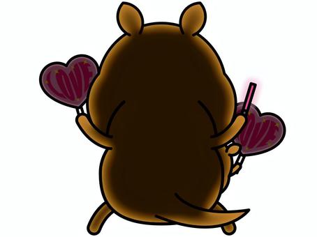 カンガルーさん 推し活 カンガルー,推し活,うちわ,ペンライト,サイリウム,応援,愛,好き,ヲタ活,尊いのイラスト素材