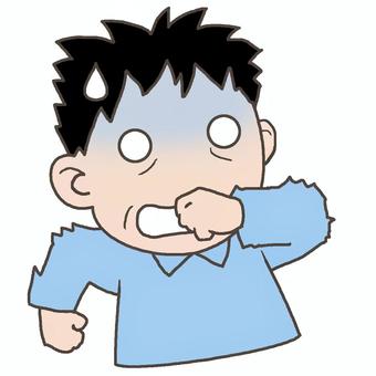 驚く男性 驚愕,びっくり,白目のイラスト素材