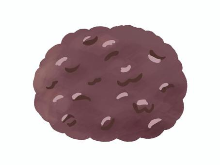 おはぎイラスト おはぎ,餡子,粒餡,こし餡,和菓子,お茶菓子,お菓子,食べ物,和,日本のイラスト素材