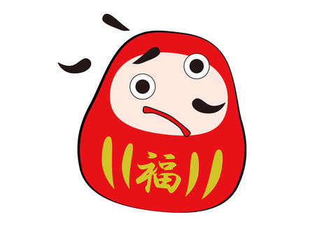 だるまの福笑い だるま,福笑い,伝統的,遊び,民芸,お正月,縁起物,めでたい,赤のイラスト素材