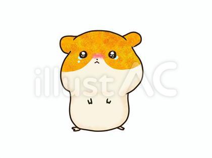 泣くハムスター