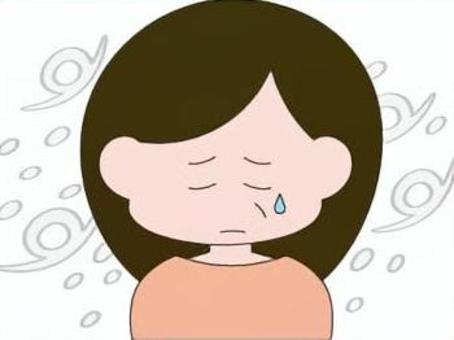 氷河期世代　女性　涙 氷河期世代,就職氷河期,涙,泣く,悲しい,泣き顔,落ち込む,辛い,しくしく,氷河期のイラスト素材