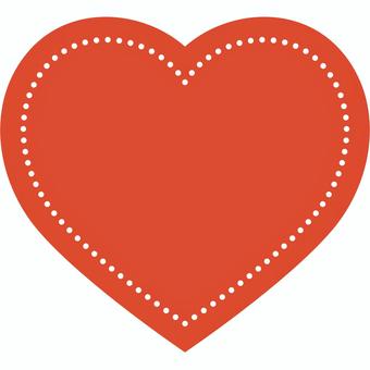 Frame dot heart red, , JPG and PNG