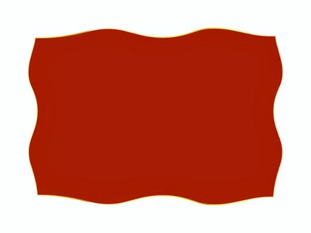 赤と金のメッセージ枠素材 メッセージ,枠,フレーム,赤,金,ゴールド,背景,デザイン,素材,飾りのイラスト素材