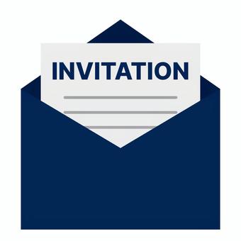 招待状 招待状 招待状,手紙,レター,封筒,便箋,お知らせ,用紙,メモ,シンプル,イラストのイラスト素材