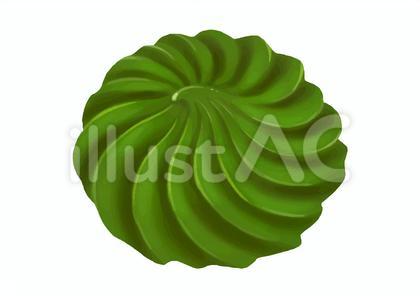 抹茶ホイップクリーム　絞りだし②