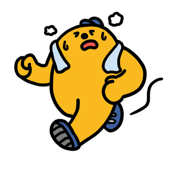 バテジョギングくん バテジョギングくん 生活,日常,ライフスタイル,ジョギング,健康,ダイエット,バテ,走るのイラスト素材