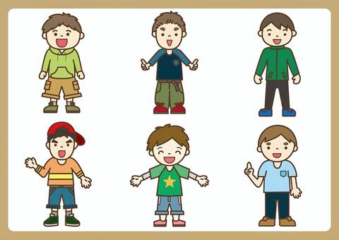 男の子 子ども,男の子,上半身,人物,かわいい,人,小学生,明るいのイラスト素材