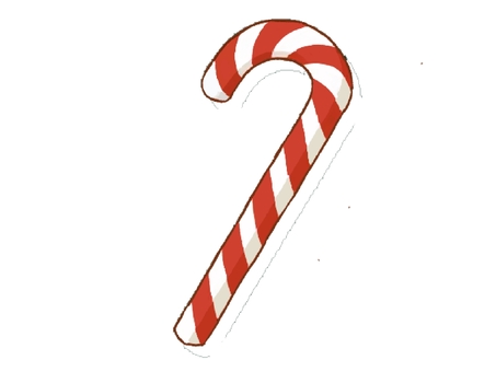 クリスマスのステッキ クリスマス,ステッキ,赤,白,透過,かわいい,ストライプ,縞々,杖,シンプルのイラスト素材