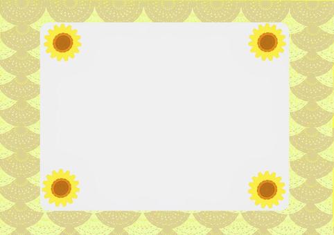 Sunflower frame, , JPG and PNG