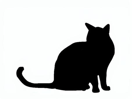 猫。。 猫,シルエット,動物,背景透過,黒猫,イラスト,素材,透過png,アイコン,ペットのイラスト素材