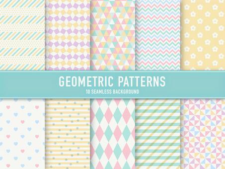 Geometric seamless pattern pastel, pattern, background, pattern, JPG, PNG and AI