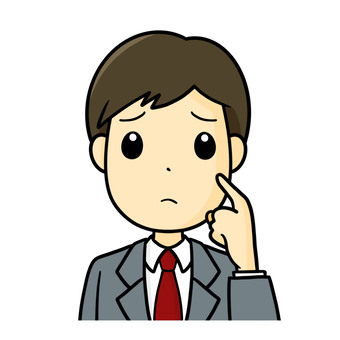 サラリーマン 困る 手 サラリーマン 困る 手 男性,スーツ,ビジネスマンのイラスト素材