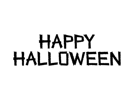 ハッピーハロウィンロゴ ハッピーハロウィンロゴ ハロウィン,文字,秋,ロゴ,10月,ハッピー,イベント,10月31日,パーツ,黒のイラスト素材