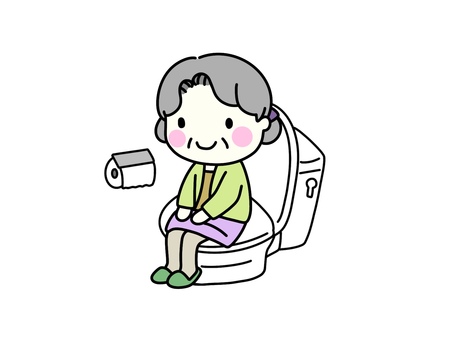 Illustration, toalete, wc de estilo ocidental, sentar, 