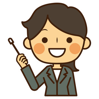 指導者　先生 指導者,先生,セミナー,コーチ,プレゼン,指導,教師,学校,小学校,高校のイラスト素材