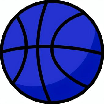 ネイビーのバスケットボールです。 バスケットボール,シンプル,球技,玉,ボール,運動,ネイビーのイラスト素材