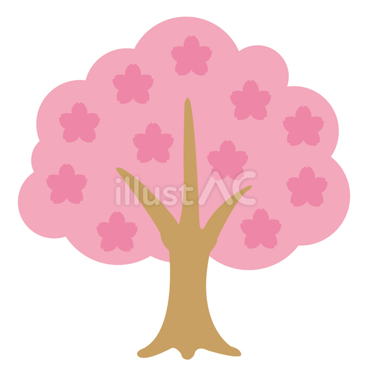 桜の木03 桜,アイコン,あしらいのイラスト素材
