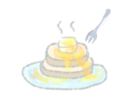 ホットケーキ ホットケーキ,パンケーキ,おやつ,食べ物,フォーク,スイーツ,ふわふわ,蜂蜜のイラスト素材