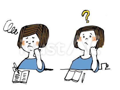 「机にむかう女性」白山さん