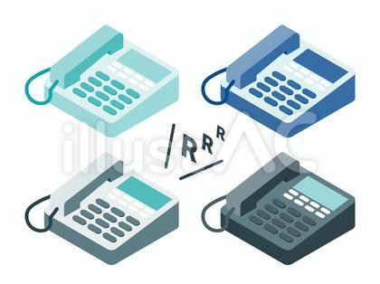 アイソメトリック_固定電話