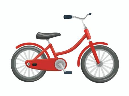 自転車 自転車,赤,乗り物,アイコン,ゲーム,タイヤ,ハンドル,サドル,かわいい,リアルのイラスト素材