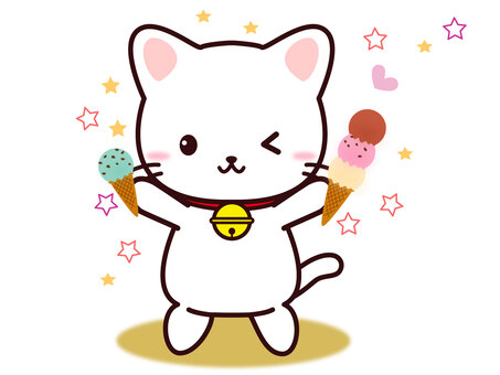 Cat (ice cream), , JPG, PNG and AI