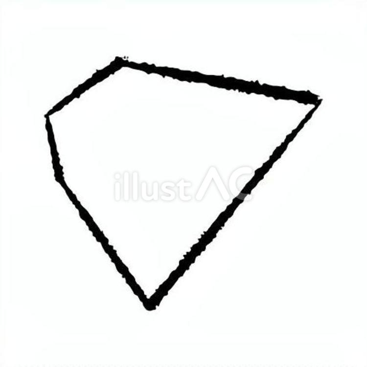 手描きのカクカクの吹き出し95 吹き出し,フレーム,見出しのイラスト素材