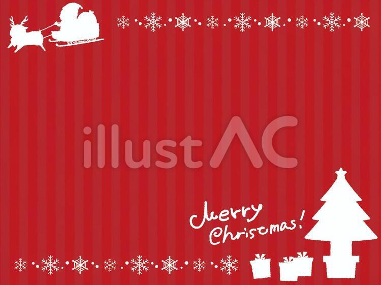 クリスマスのシルエット背景3イラスト No 無料イラストなら イラストac