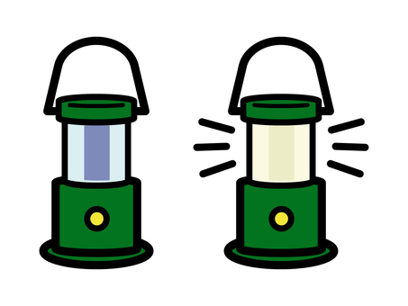 シンプルでかわいいランタン ランタン,ランプ,ライト,光,明かり,灯り,led,照射,照らす,照明のイラスト素材