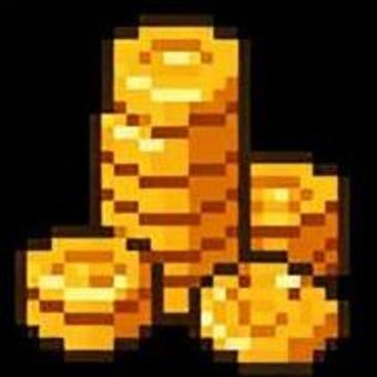 金貨の山　ドット絵 ドット絵,ピクセルアート,ドット,金貨,ゴールド,金,資産,投資のイラスト素材