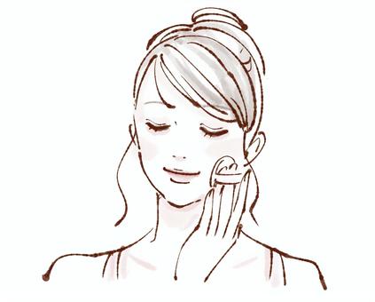 woman applying makeup, JPG woman applying makeup, , JPG