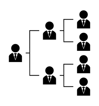 ネクタイの人物の分岐図 人物,組織,フロー,チャート,アイコン,構成,チーム,グループ,ネクタイ,スーツのイラスト素材