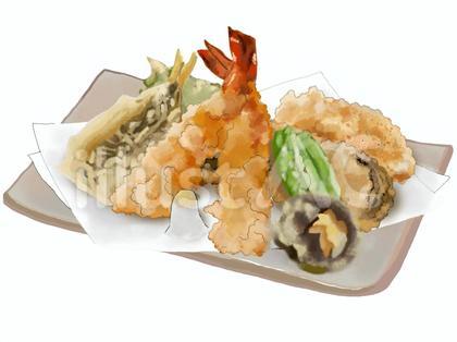 天ぷら盛り合わせB(鯵ししとう)
