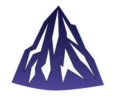 夜空シルエットの氷山 氷山,シルエット,氷,塊,冷たい,夜空,星空,宇宙のイラスト素材
