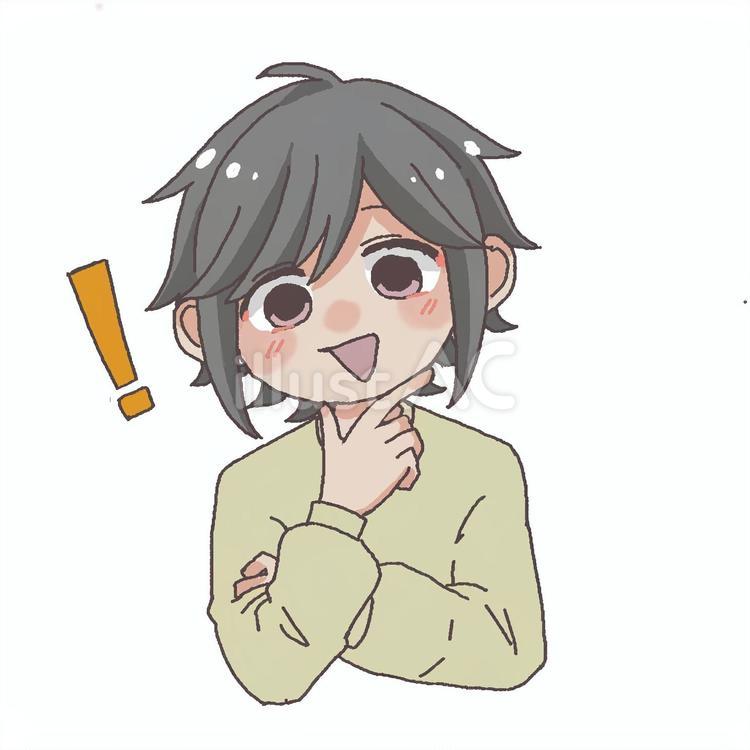 思い付き　ひらめき　！ ！,思い付き,ひらめきのイラスト素材