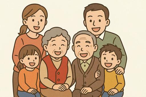 敬老の日用イラスト