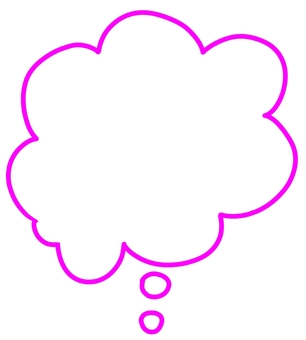 ピンク枠のもこもこ吹き出し 吹き出し,妄想,もこもこ,想像,セリフ,漫画,フレーム,枠,装飾,タイトルのイラスト素材