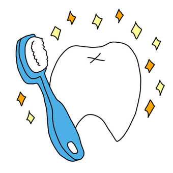 Sparkling teeth and toothbrush, , JPG and PNG